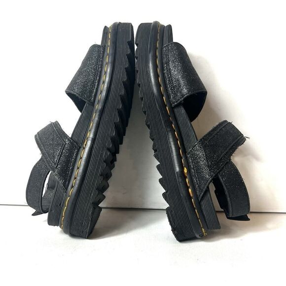Dr. Martens Womens Voss GLTR Black Chunky Open Toe Buckle Sandals Size 9 Leather - Picture 6 of 12